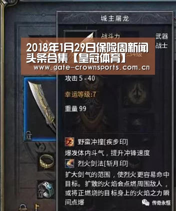 2018年1月29日保险周新闻头条合集【皇冠体育】(图2) 皇冠体育